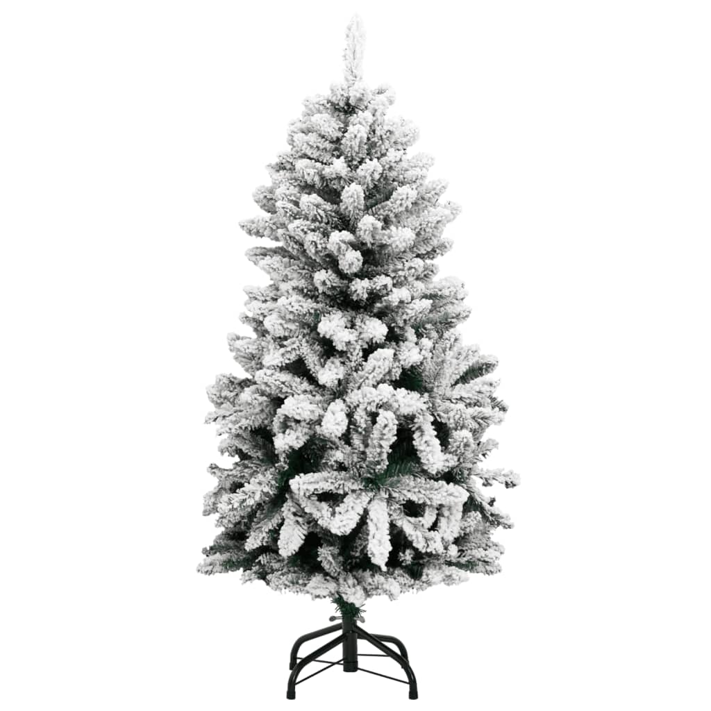 Sapin de Noël enneigé lumineux