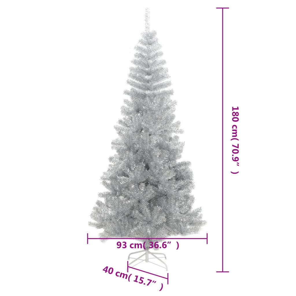 Sapin de Noël artificiel argent