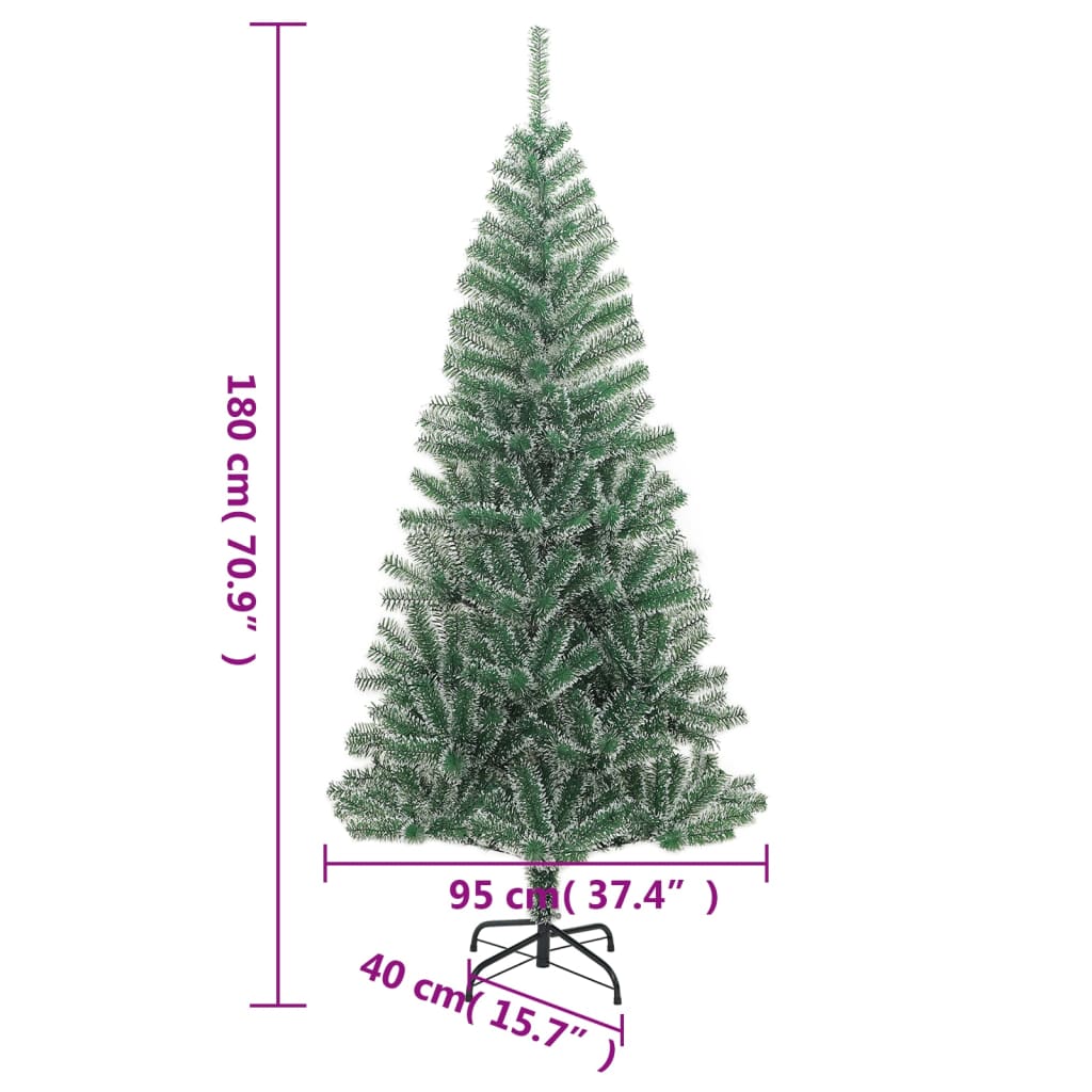 Sapin Artificiel Vert Et Blanc