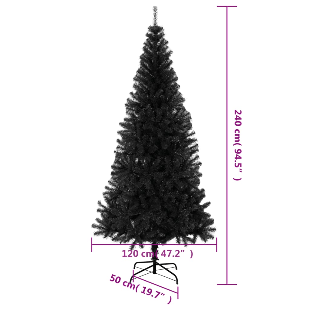 Sapin de Noël noir