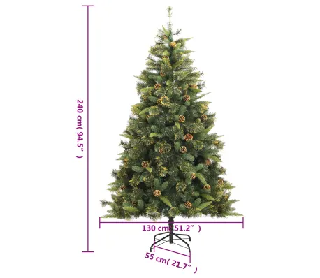 Sapin artificiel avec aiguilles réalistes