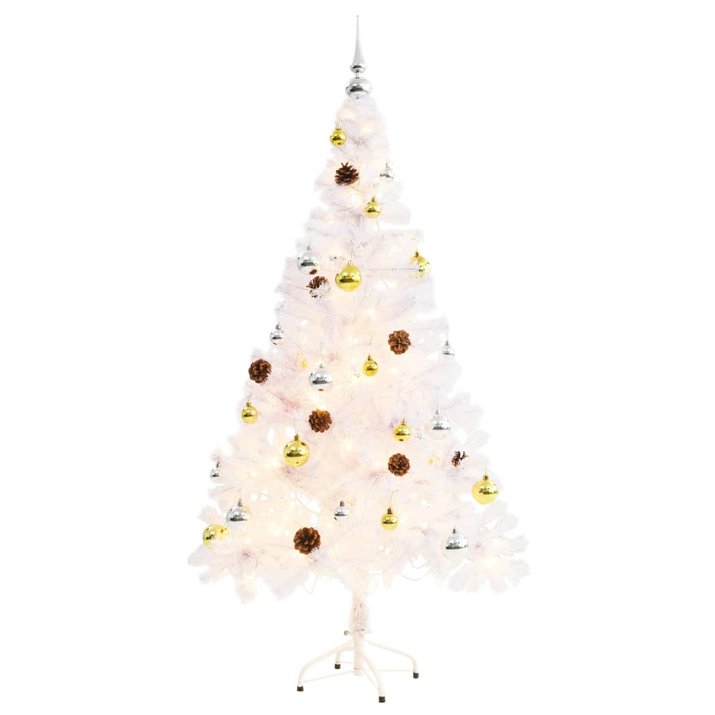 Sapin de Noël blanc lumineux 