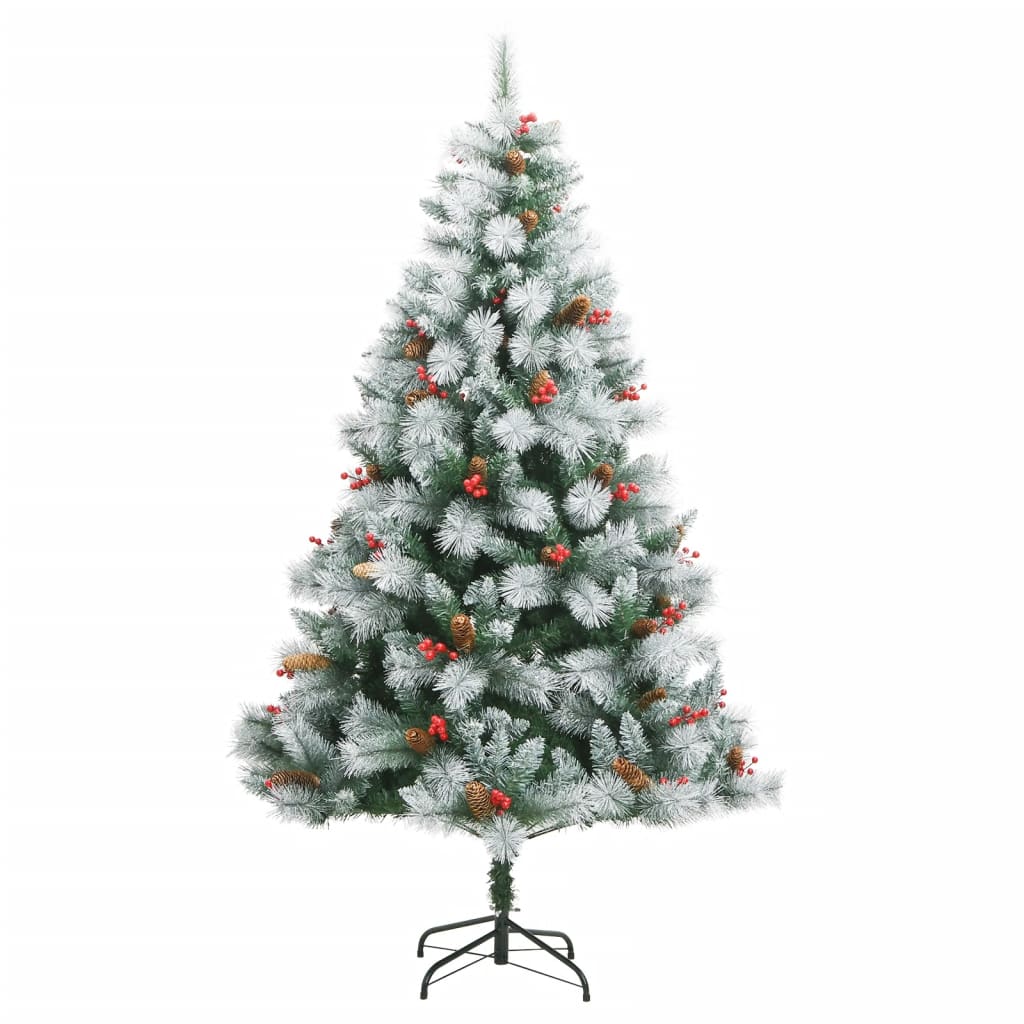 Sapin de Noël enneigé 210 cm 