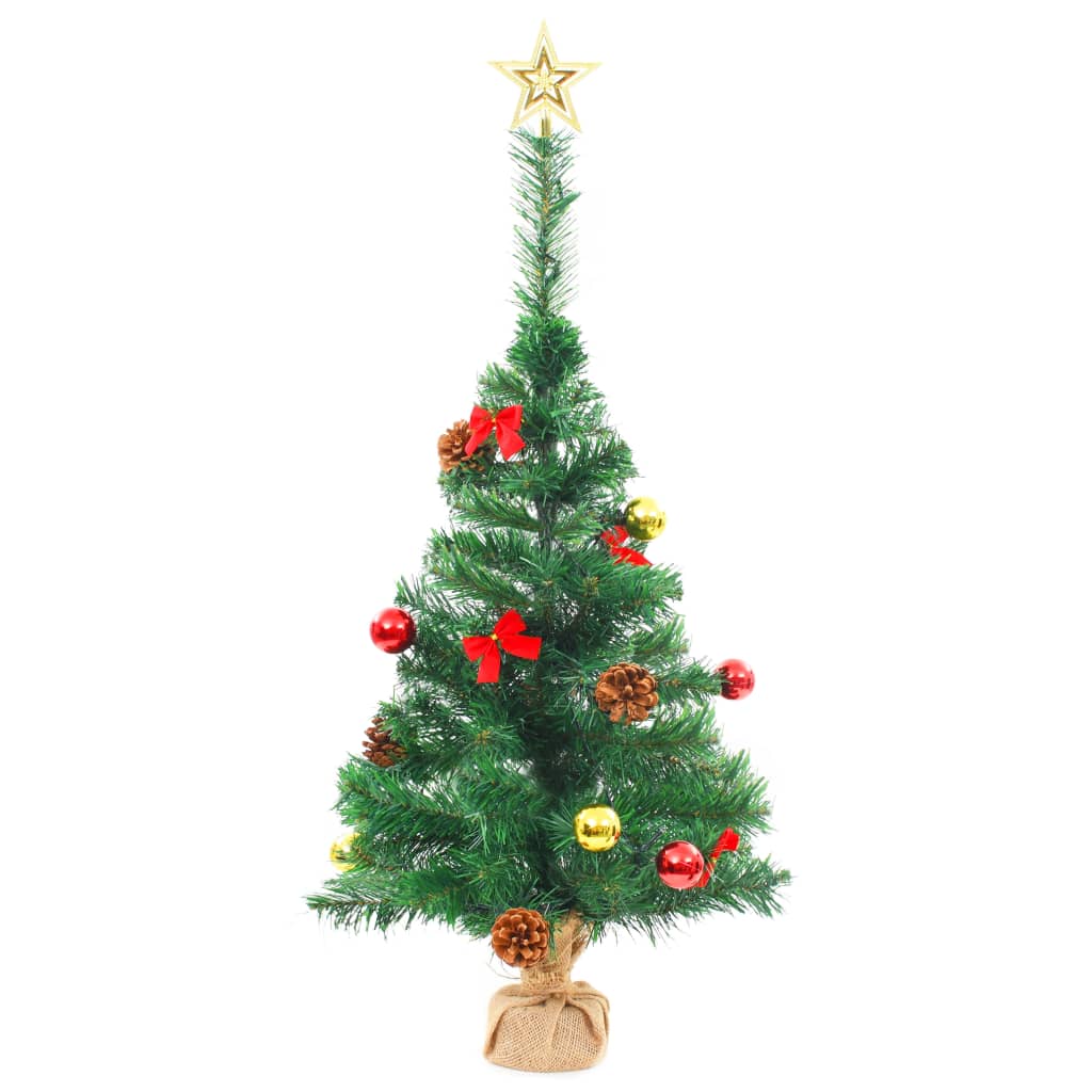 Petit sapin de Noël déjà décoré