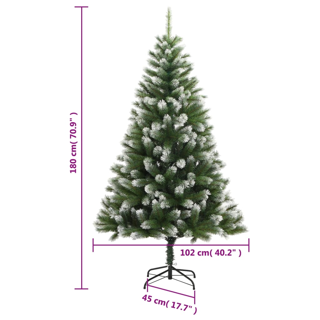 Sapin de Noël artificiel enneigé 180 cm 