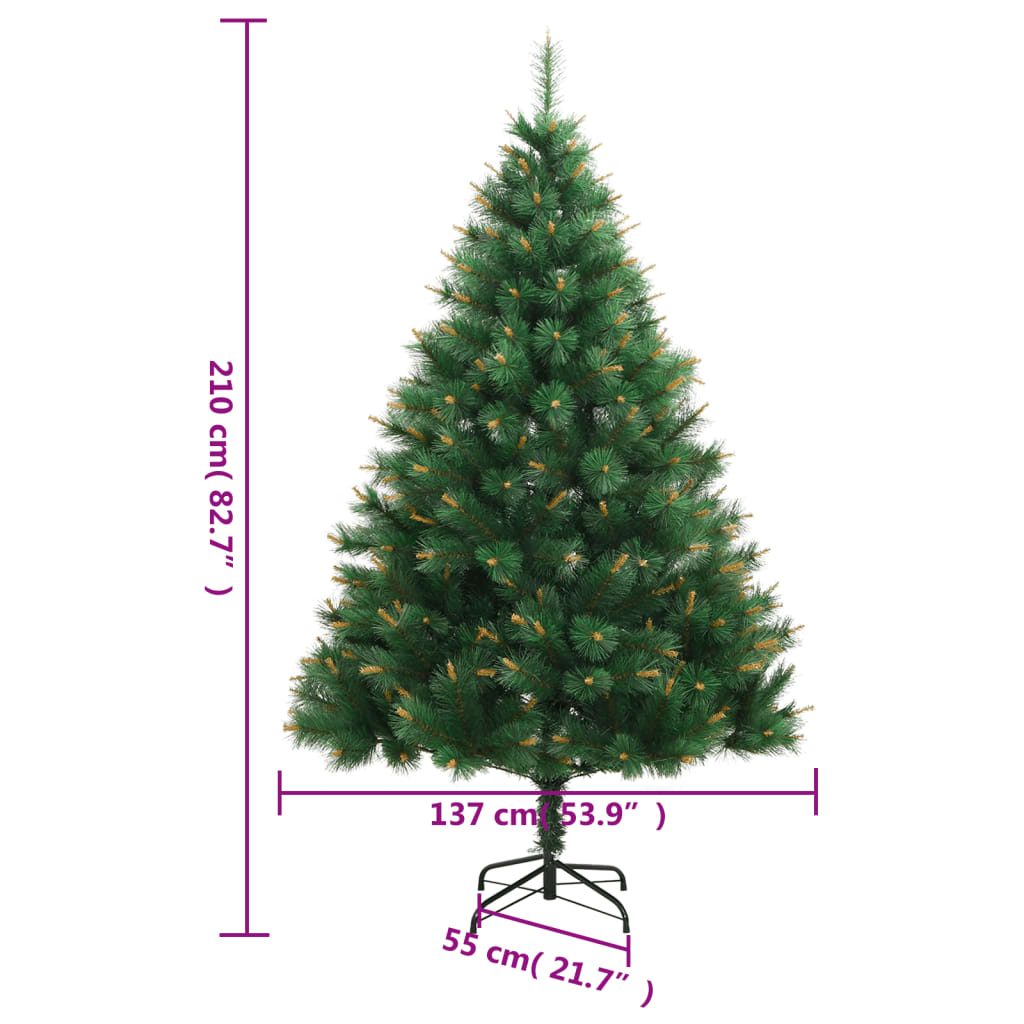 Sapin artificiel réaliste 210 cm 